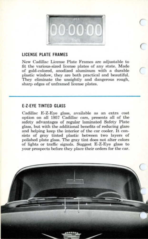 1957 Cadillac Salesmans Data Book Page 96